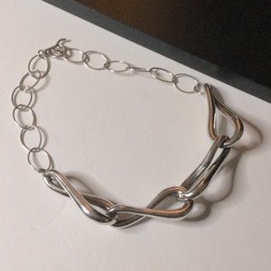 SIMON SEBBAG STERLING SILVER COLLAR NECKLACE EUC